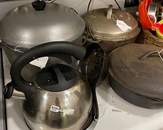 Cast Iron and Cast Aluminum Pots