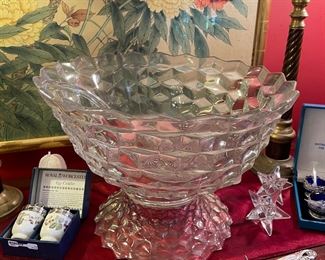 Punch Bowl with Glass Ladle