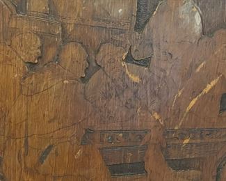 Carved Wine Barrel Lid