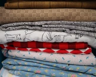 Cotton flannels from vintage to new.