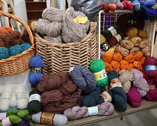 And more yarn from sock weight to bulky.