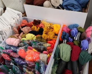 Tapestry, crewel and needlepoint yarns