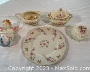 wflower pattern porcelain collection1661 t