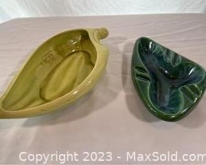 wmcm green pottery dishes1691 t