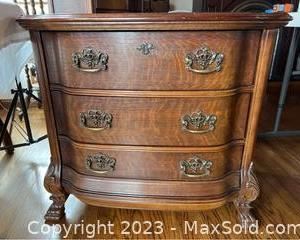 wsmall antique wood wash stand1281 t