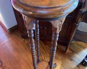 wturned wood legs high side table1171 t