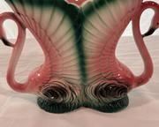 wvintage flamingo themed vase1681 t