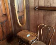 wwood side table chair mirror2081 t