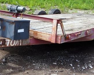 1995 Custom 16' Flat Bed Trailer, Vin# 1B9UB162XSM363225, Includes Battery Operated Winch, 2" Ball