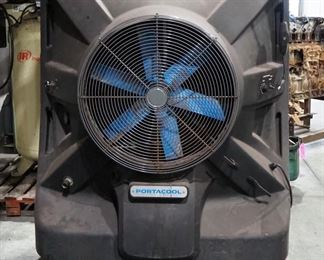 Porta Cool Evaporative Cooler On Rollers, 69" x 52" x 32"