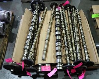 Diesel Engine Camshafts, Various Styles And Lengths Models Include C41542, 99284, And More, Total Qty 19