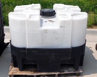 Liquid Chemical Storage Tote, 110 Gallon Capacity Qty 1, 275 Gallon Capacity Qty 2