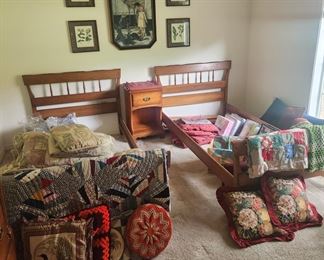 PAIR mid Century twin beds