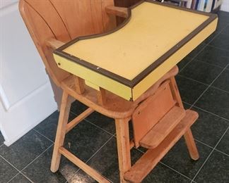 vintage baby high-chair