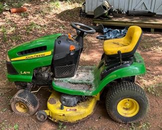 John Deere riding lawn mower