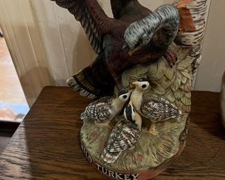 Variety of Wild Turkey porcelain decanters