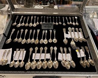 Sterling silver and coin silver flatware