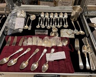 Sterling silver and coin silver flatware and accessories
