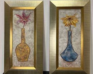 Flower In Vase Wall Art Set 