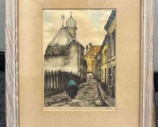 Two Framed And Matted Bellini Etchings
