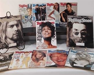 Vintage Rolling Stone Kurt Cobain, Whitney Houston, Jerry Garcia