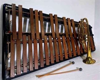 Wooden Base Xylophone And Cleveland Trumpet