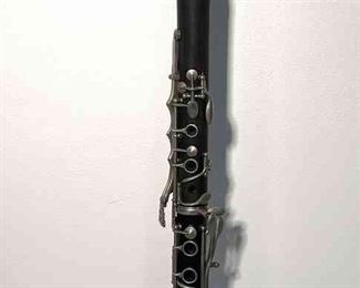 Vintage J. Gras Paris Bb Boehm Clarinet, Brown, Woodgrain