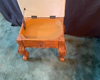 Foot stool with storage