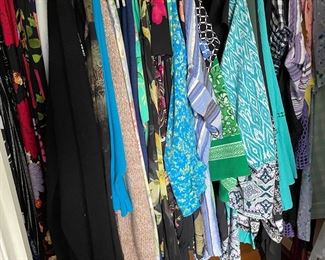Blouses, sweaters, pants. All in very good condition.