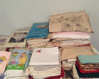 Beautiful vintage linens.