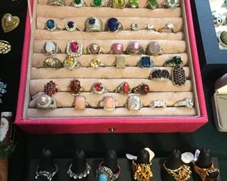 Gorgeous Sterling and Gemstone rings.