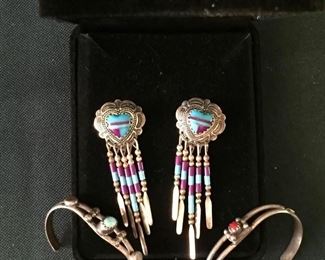 Turquoise and Silver.