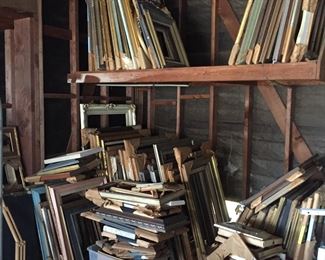 Tons of beautiful picture frames.
