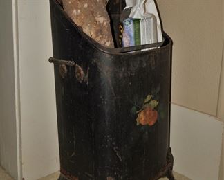 Antique coal scuttle
