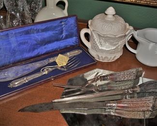 Sterling handled serving pieces