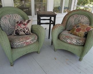 Wicker chairs