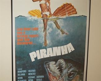 Vintage Piranha movie poster