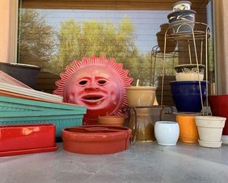 Outdoor planters and decor