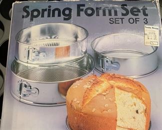 Spring form set of 3