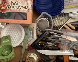 Various kitchen utensils