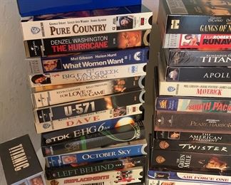 Large VHS movie collection