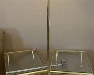 End tables and matching floor lamp