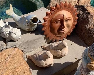 Outdoor pottery decor