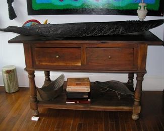 Papua New Guinea Ramu Wood Feast Bowl  Crocodile carved.   Pre Sales available text Erin 850 508 3755