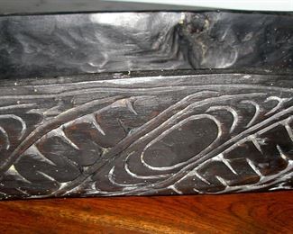 Papua New Guinea Ramu Wood Feast Bowl  Crocodile carved.   Pre Sales available text Erin 850 508 3755