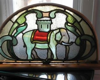 Elephant Window {small cracks on glass at left}