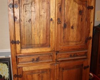rustic wardrobe / media cabinet