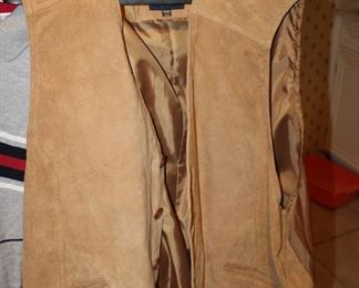 suede vest XXL