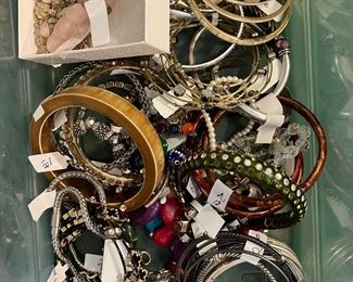 costume jewelry; bracelets, necklaces, rings, earrings