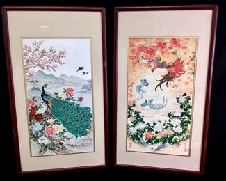 KAGE963 WEI TSENG YANG Framed Art On Silk